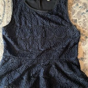 Loft lace peplum top
